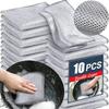 Magic Microfiber Cleaning Rags Dishcloth Silver Wire Kitchen Cloth Thickened WashTowel Built-in Sponge Steel Ball Rag