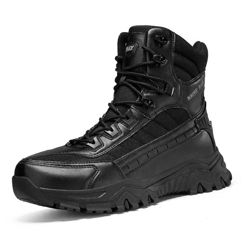 Fashion Men's Desert Combat Boots Outdoor Non-slip Hiking Shoes Waterproof Men's Work Boots Men Tactical Boots 2025 Fashion Ankle Boot