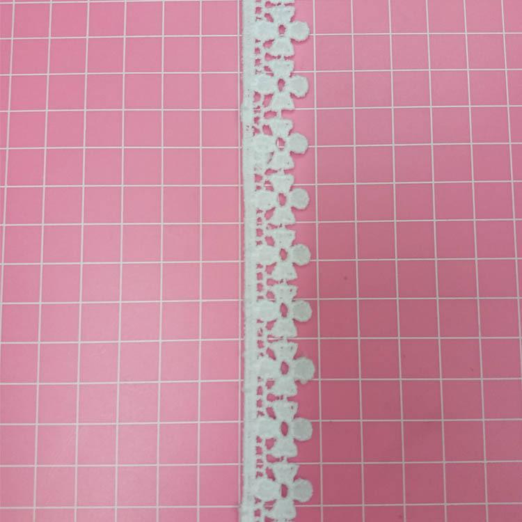 Unilateral Milk Silk Lace Home Textiles Clothing Accessories Curtain Lace Water Soluble Embroidery Lace Wide Lace Trim