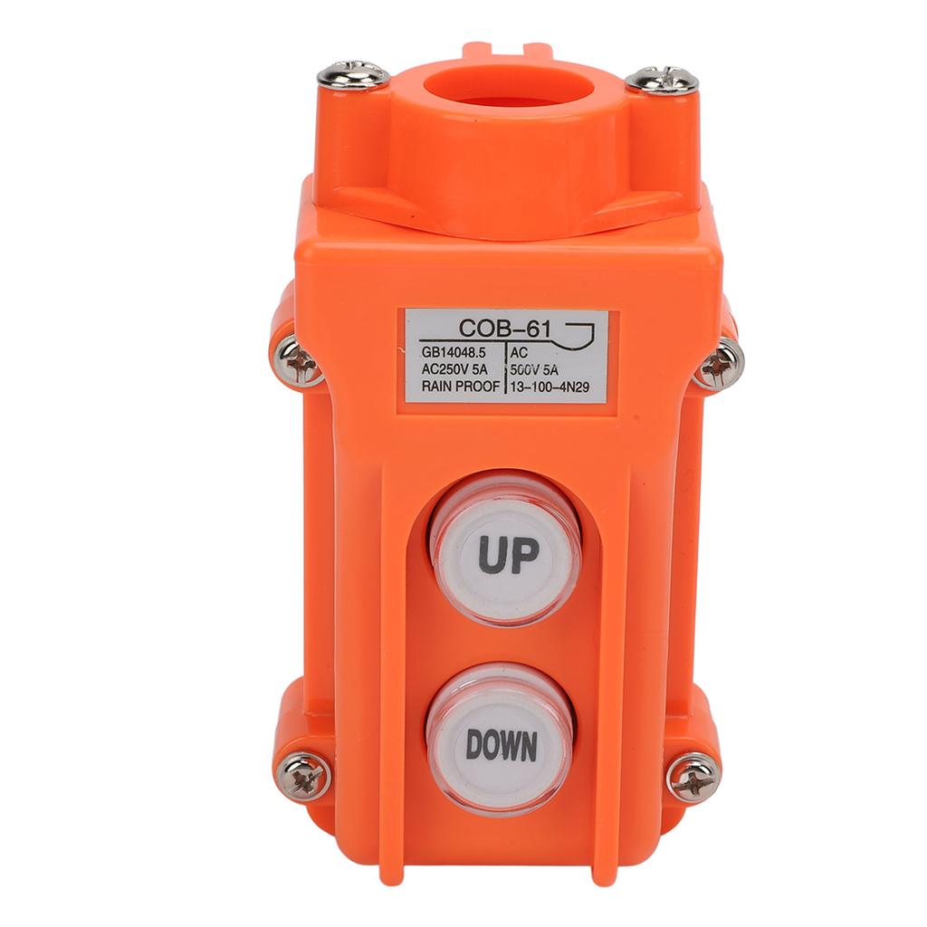 Crane Controller AC250V AC500V 5A Easy To Use Rainproof Small UP Down Hoist Push Button Switch
