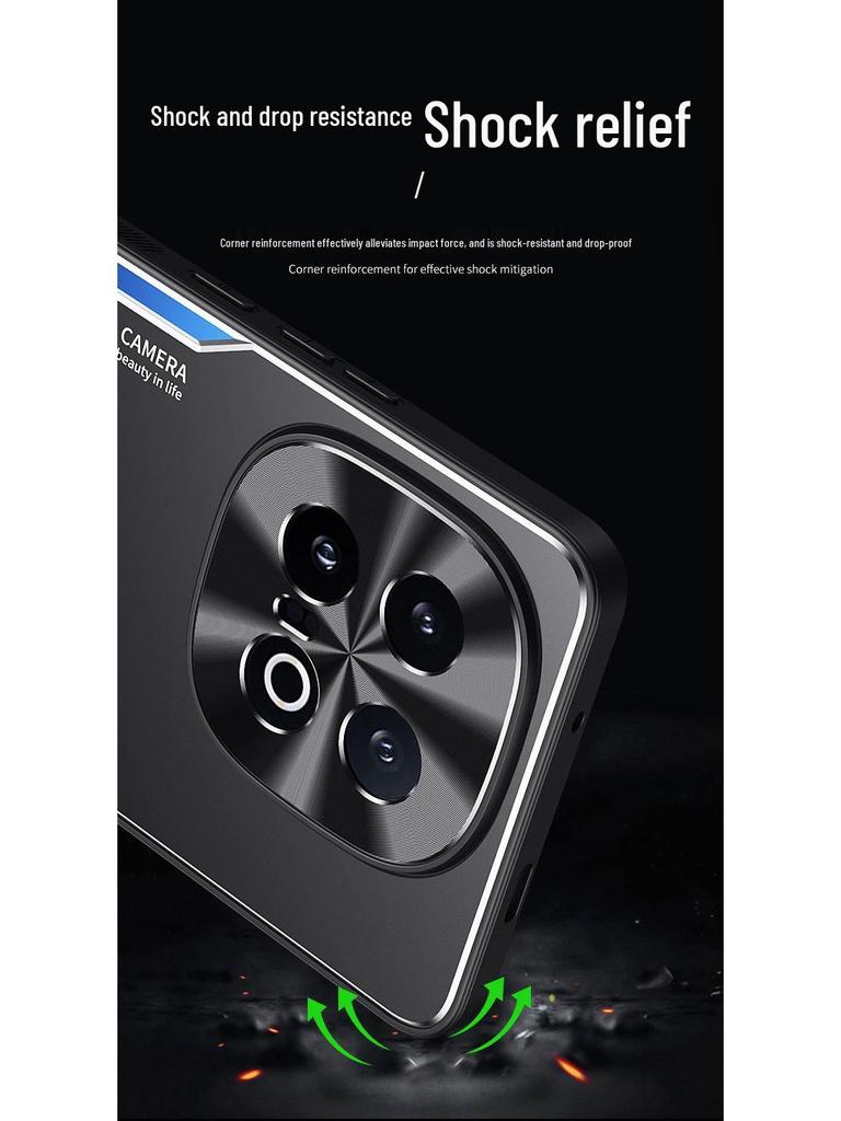 iQOO15 Metal Matte Protective Case: Full Lens Coverage, Anti-Drop, Unisex Design