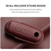 Leather Car Key Case Cover Shell For Mazda 3 6 Atenza Axela Demio CX5 CX3 CX7 CX9 MX5 Car Remote Keychain Case Shell Accessories