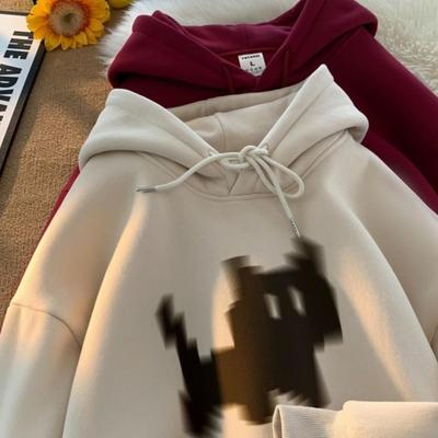 Pánská nadměrná mikina s kapucí Kitten - Trendy retro americký styl pro jaro a podzim