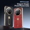 Hign-end Vegan Leather Phone Case,For Huawei Mate 80 Promax 70 60 RS Ultimate Lens Protector Full Protection Metal Stand Cover