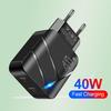 EU/UK Standard 40W Fast Charger - Smart PD Compatible with Huawei & iPhone Pro