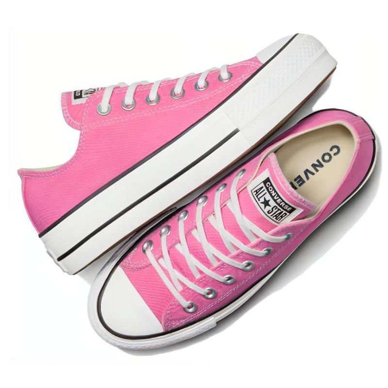 Converse Chuck Taylor All Star Lace-up Abrasion Shock Absorbing Low Top Espadrilles Women's Pink
