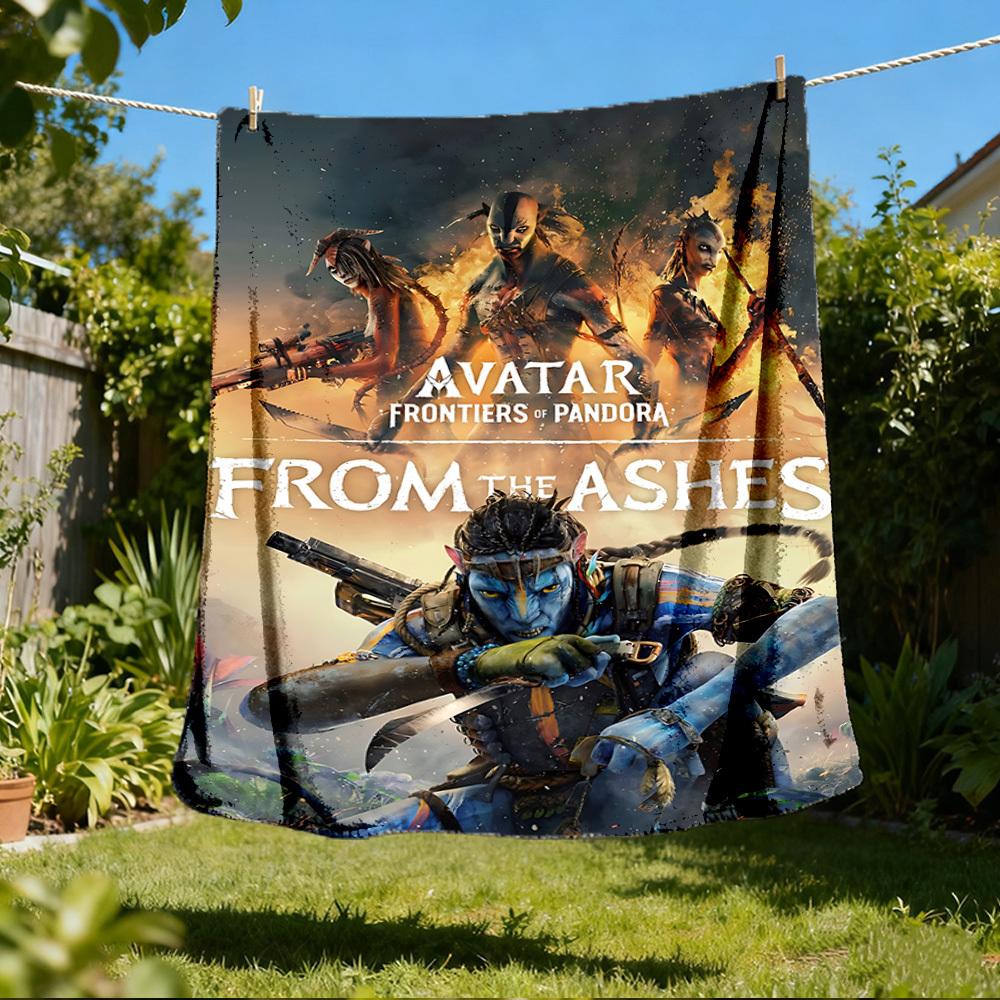 1pc Avatar, Pandora Outdoor Personalized Flannel Blanket, Soft, Lightweight Personalized Flannel Blanket, Digital Printing,