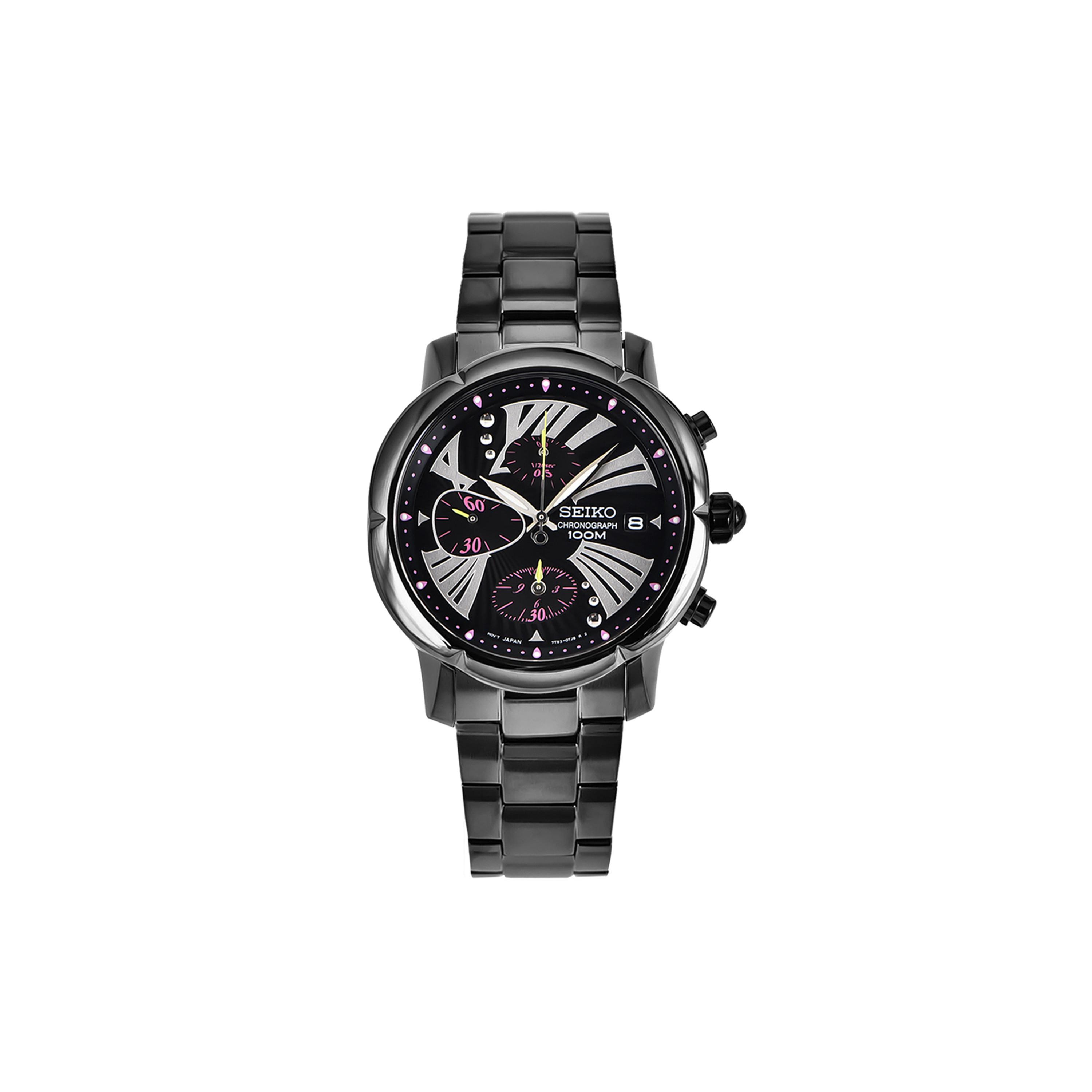 

SEIKO Quartz Movement Stainless Steel Ion Plated Strap Watch 37.2mm Women s Watch Black Dial SNDY07P1 Black Strap