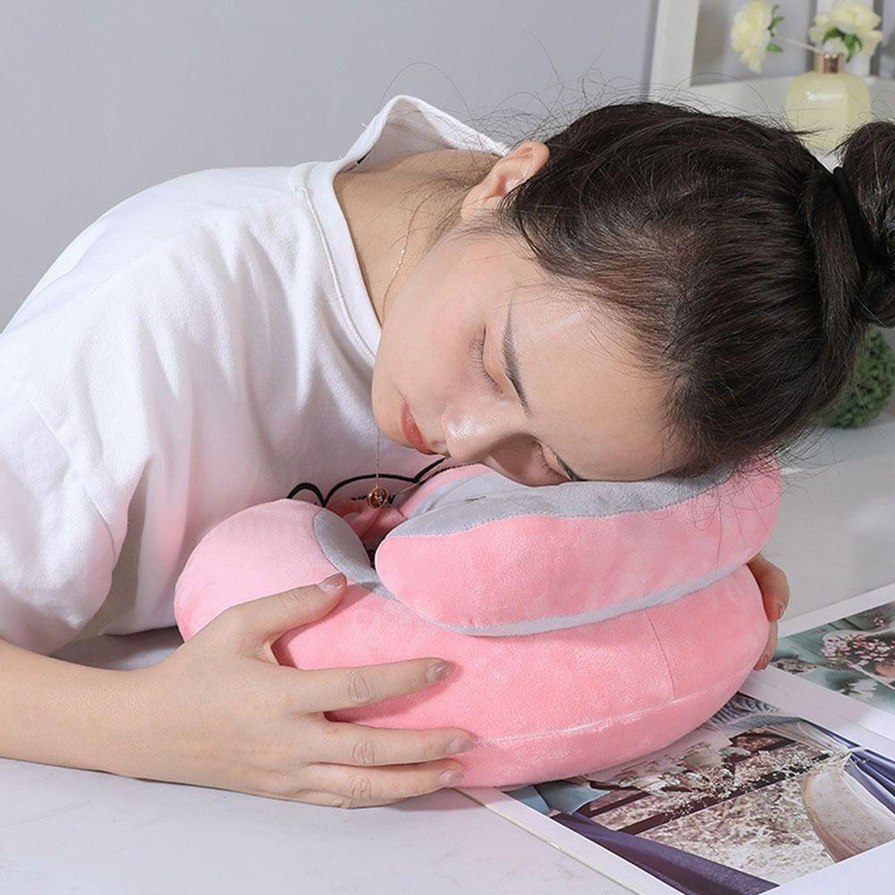 Adjustable Neck Support Pillow U Shaped Office Nap Pillow Travel Neck Pillow Airplane Travel