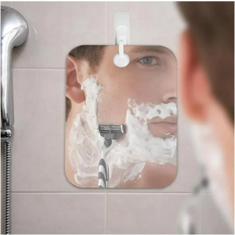 2025 New 1pcs Acrylic Mirror With Wall Suction Shower Mirror For Man Shaving Women Makeup Portable Travel Bathroom Accessories