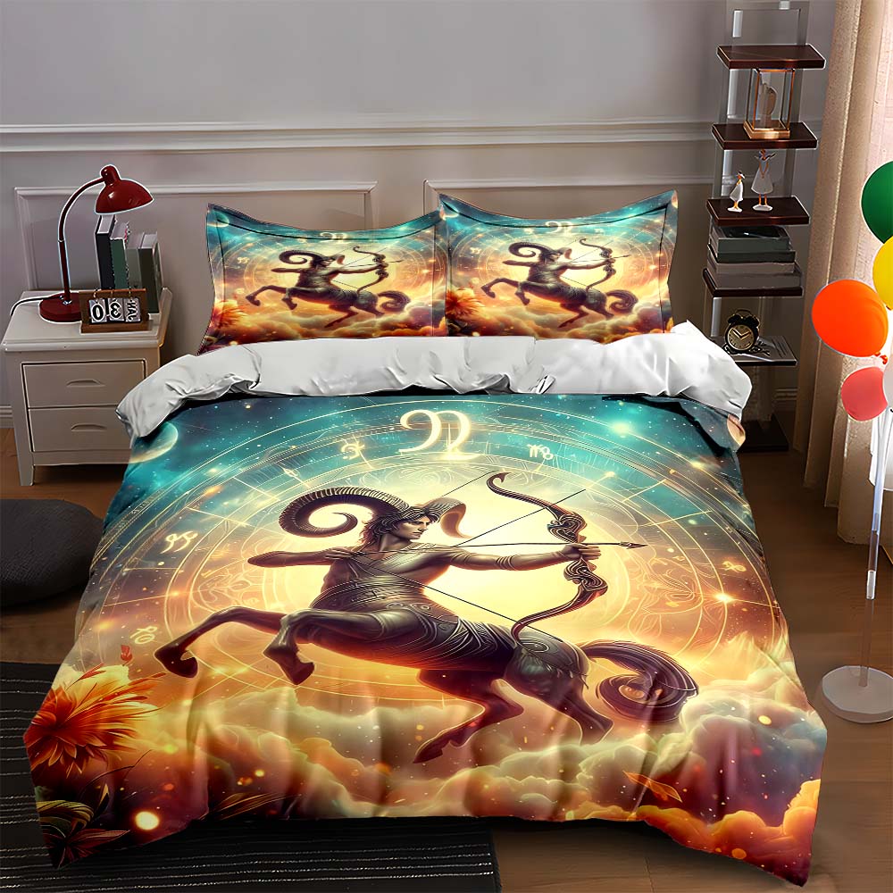 Zodiac centaur design. Bedding Duvet cover sets Duvet covers Pillowcases gifts (1 * Duvet Cover 2 * Pillowcases, without duvet insert)