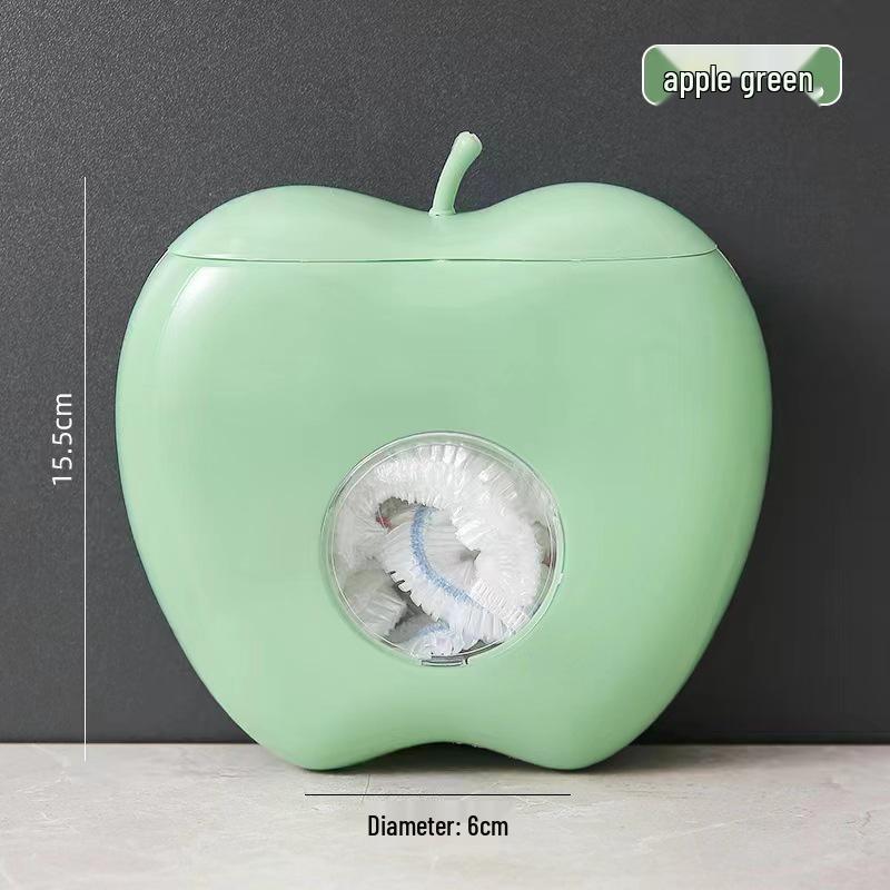 Apple-Shaped Wall-Mounted Kitchen Storage Box for Cling Film and Bags