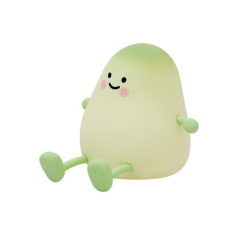 USB Rechargeable Night Light Mango Silicone Night Lights Touch Sensor Bedroom Bedside Cat Lamp With Remote For Kids Baby Gift