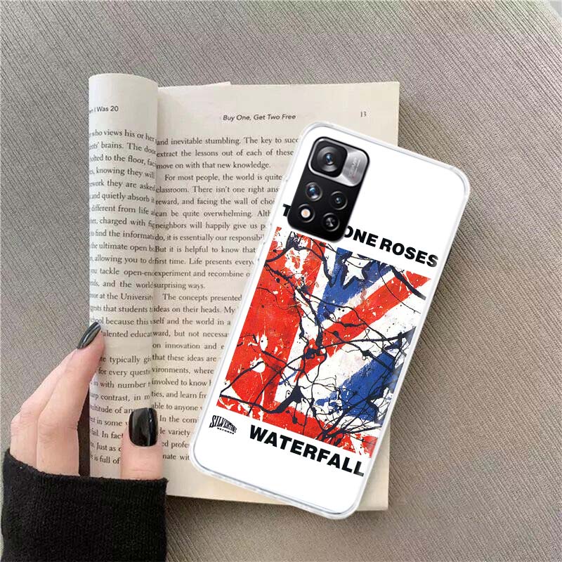 The Stone-R-Roses Phone Case For Redmi Note 13 12 Pro Plus 14 15 Pro 5G 11 11T 11E 11S 10 Pro 10S 9 9S Cover Cell Clear TPU Capa