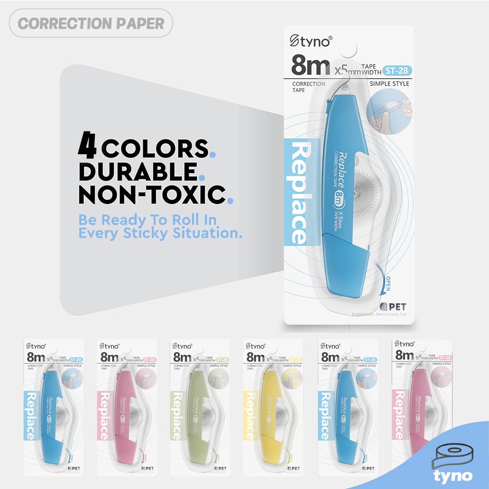1 Pcs Student Stationery Correction Tape 5mm Width Total Length 8m Student Writing Tools Students Stationery Supplies
