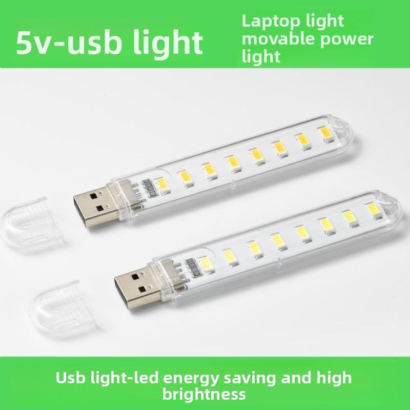 2 Adet USB LED Kitap Işıkları 8/24Boncuk SMD 5630 5730 Ampul 5V Güç Girişi Beyaz 5000-6500K Sıcak Beyaz 3000-3500K