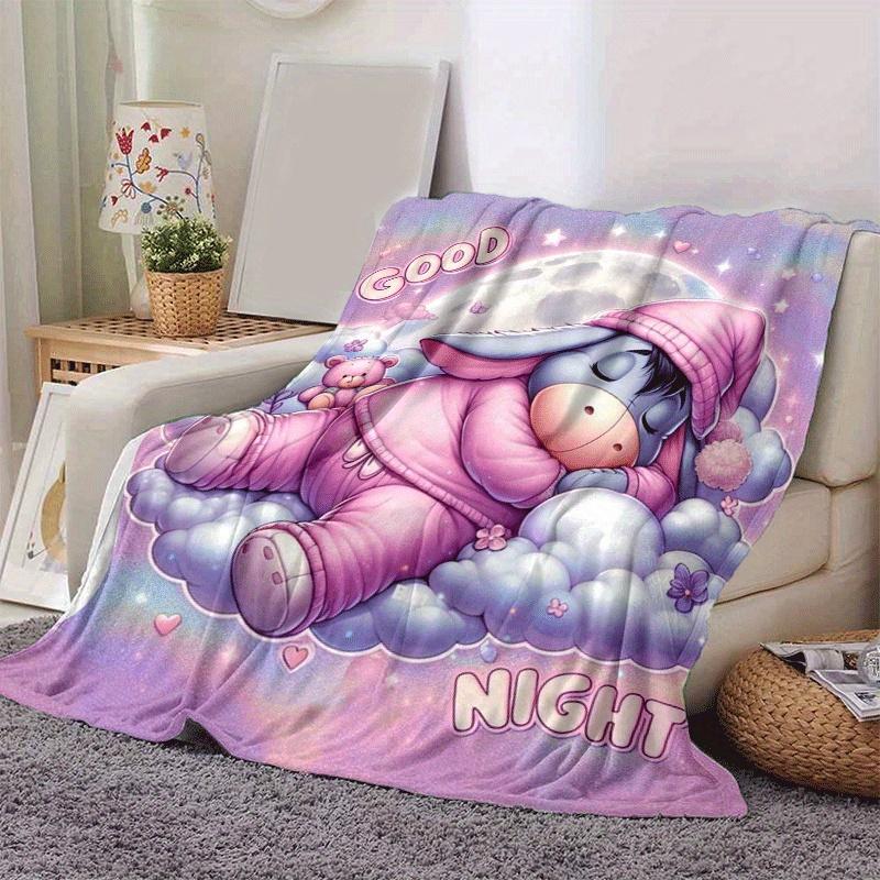 1pz Coperta con Stampa Winnie the Pooh - Morbida, Coperta per Tutte le Stagioni per Soggiorno, Camera da Letto, Regalo Personalizzato con Adorabile Design a Cartone Animato