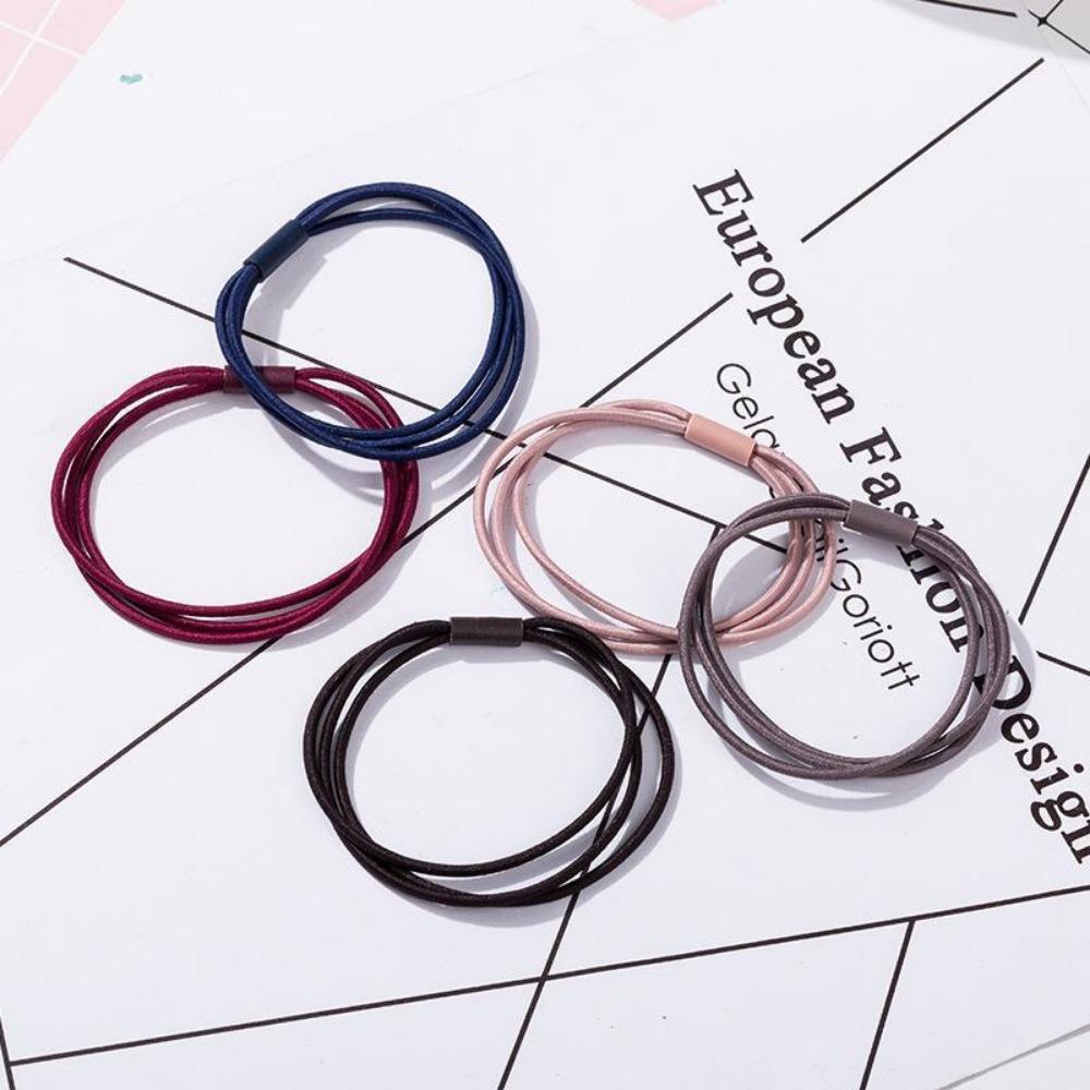 10PCS Simple Basic Elastic Hair Bands Scrunchie Ties Fashion Headband for Women Girls