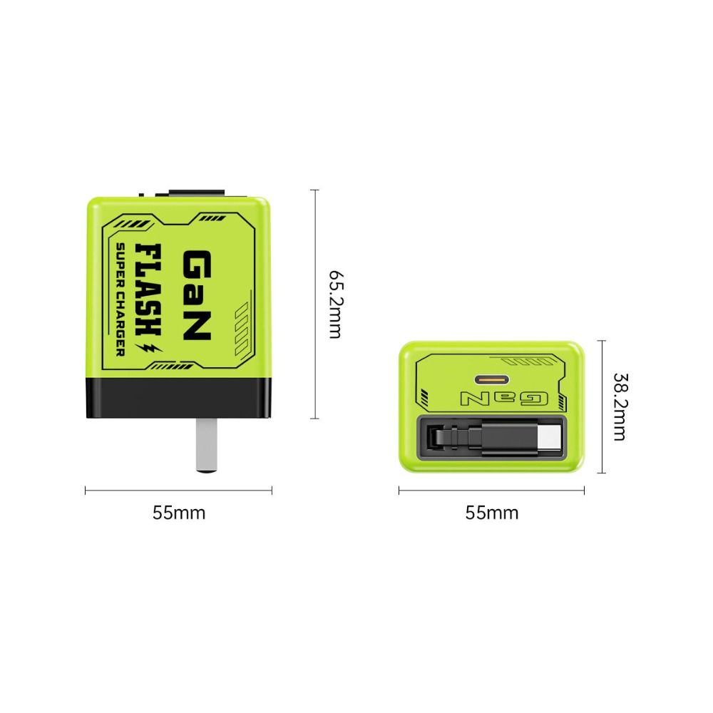 Retractable Phone Charger Fast Laptops Charger Hot GaN Charger  for Phone, Laptops