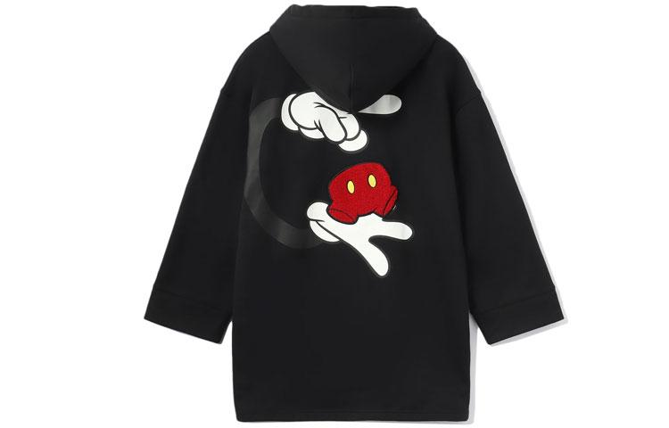 Коллекция Li Ning x Disney Микки Маус, Свитшот с капюшоном, свободный крой, с принтом из мультфильма, на флисовой подкладке AWDRD60-1 S