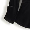 Women's V-Neck Velvet Blazer with Chain Strap