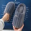 Home cotton slippers winter couple indoor home slippers plush warm non-slip cotton mop home warm