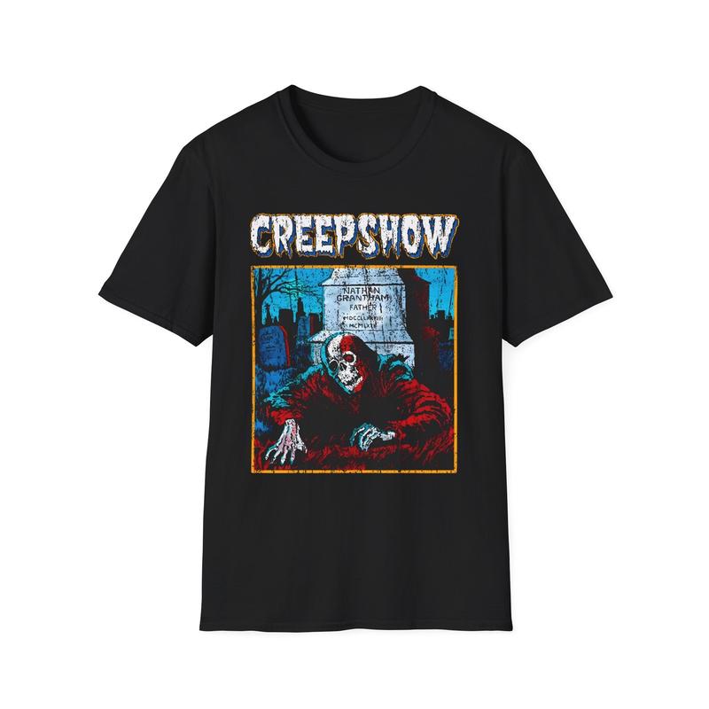Creepshow Skeleton Graveyard Unisex T-Shirt| Horror Movie Graphic M