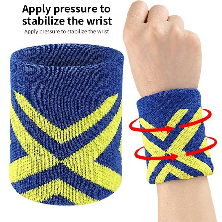 1 Pair Sports Wristband for Man and Women Sweatbands Absorbent Sweatbands Running Tennis Wrist Band