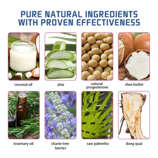 Yousheng 100ml Balancing Skin Cream Mild Effective Menopause Progesterone Soothe Mood Cream for Woman