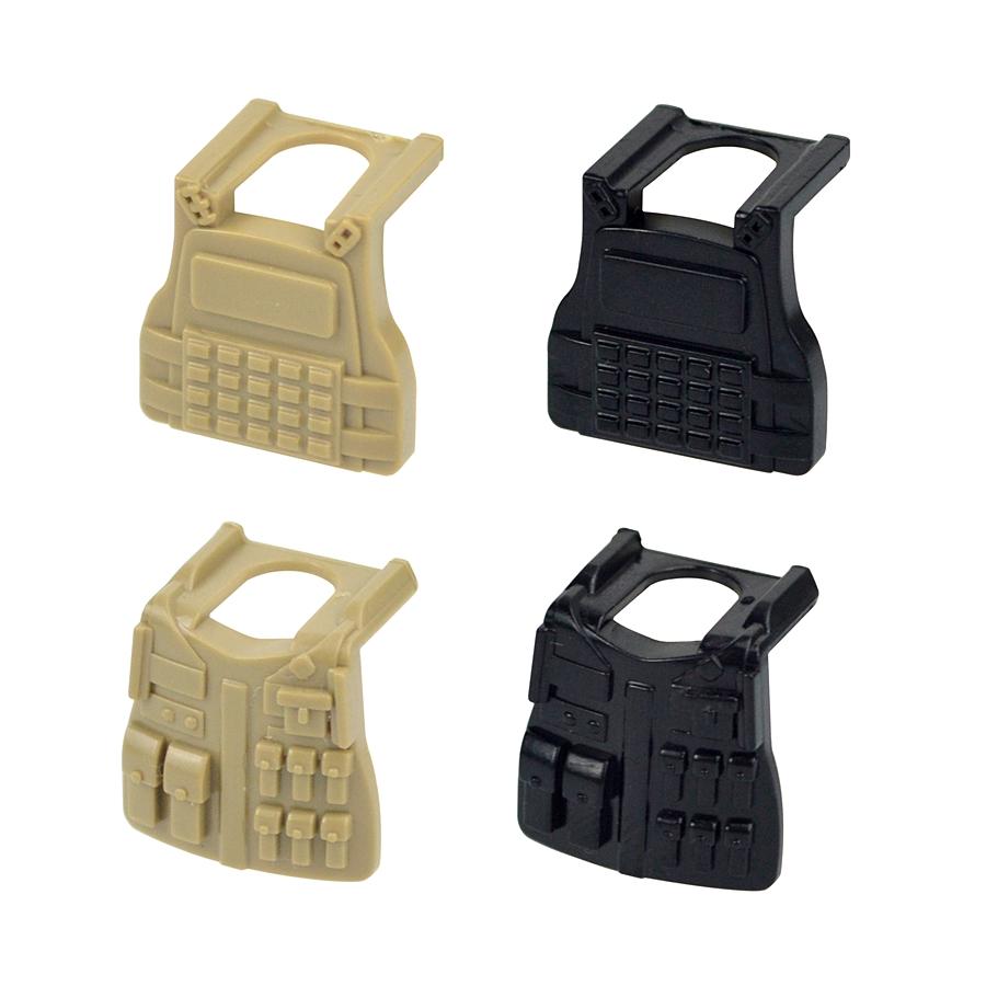 WW2 Militärzubehör Brick City Polizeikräfte Helm Rucksack Schwere Rüstung Weste Baustein Soldatenfiguren Waffe Kinderspielzeug