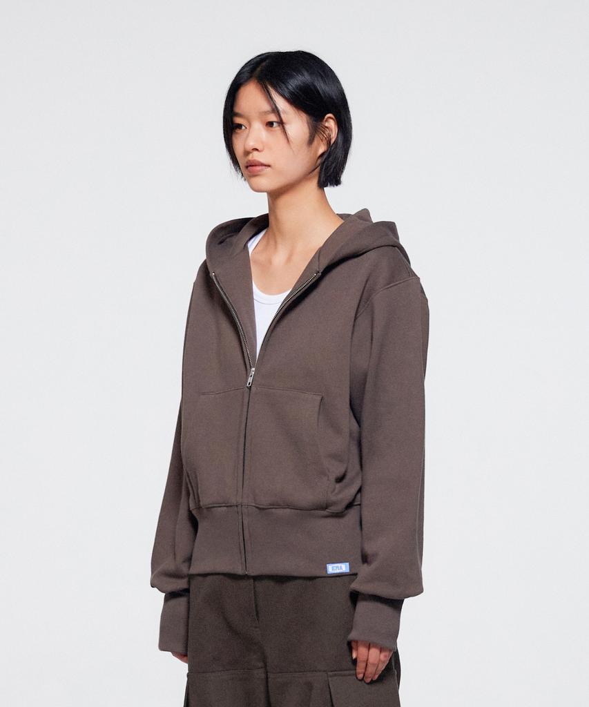 Era Unisex Era Heavy Hooded Zip-Up - Brown