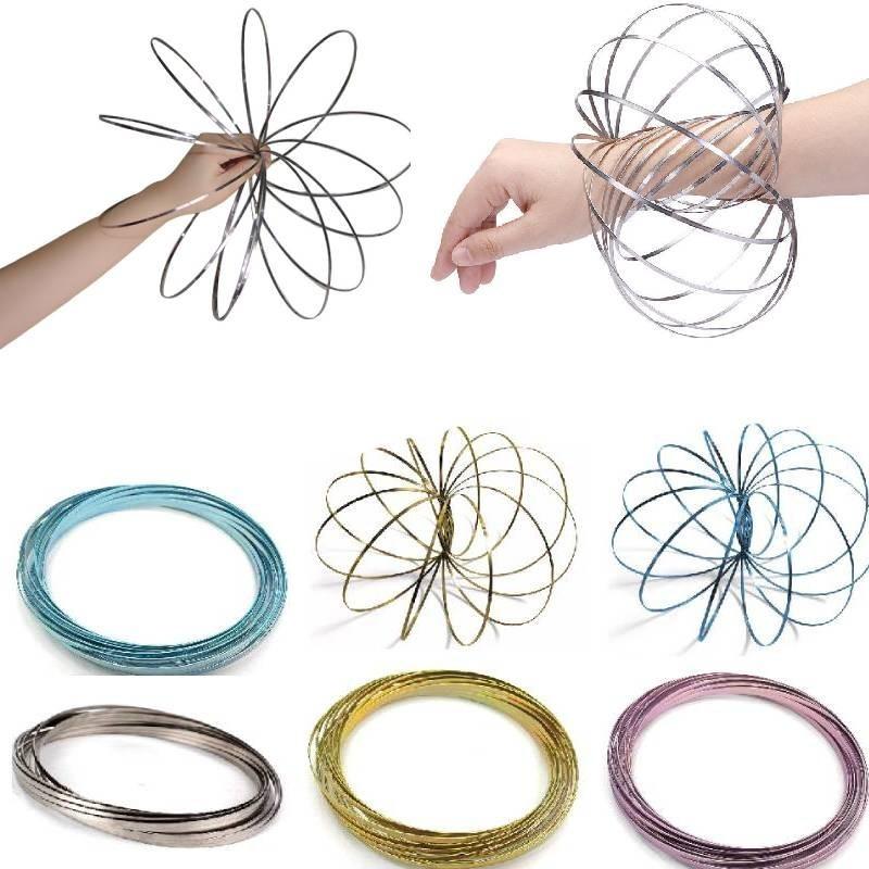 Hand Ring Magic Toy Iron Stress Relief Durable Adults Kids Creative Color Solid