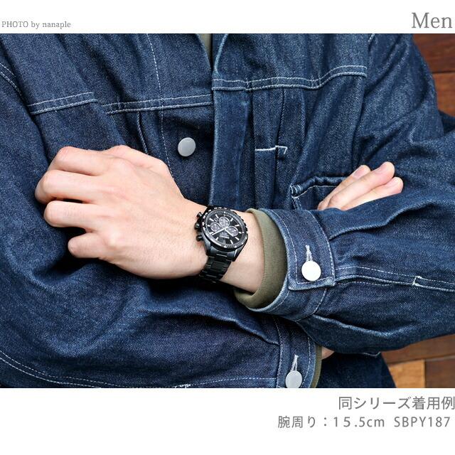 Seiko Selection S Series Solar SEIKO SELECTION All Watch, Men's Chronograph, SBPY187, Analog, Black.