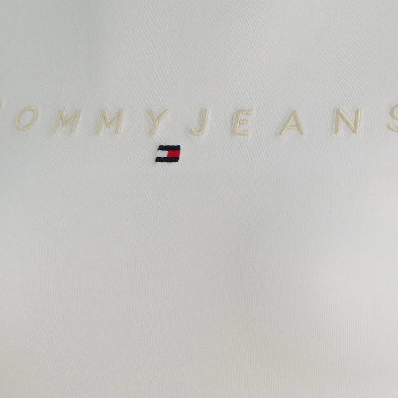 Tommy Jeans t-shirt koszulka damska kremowa DW0DW17827-YBH S