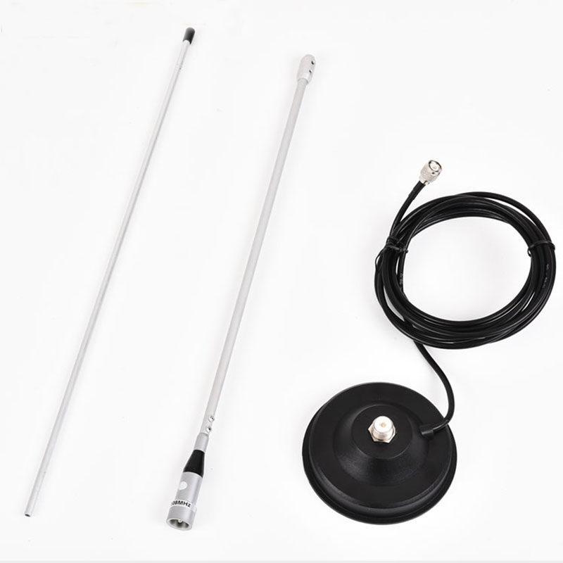 Antena de Carro com Ventosa de Alumínio com Transmissor FM de Frequência Ajustável 88-108MHz