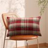 Multiple Sizes Throw Pillowcover Classic Cushion Cover Soft Christmas Plaid Pillowcase  Sofa/Bed