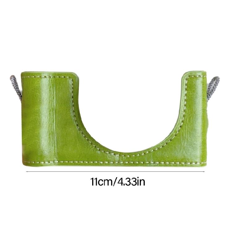 Elegant Leather Camera Case Half Camera Sleeve Bag Durability For ZV 1M2/ZV 1F With Convenient Bottom Access
