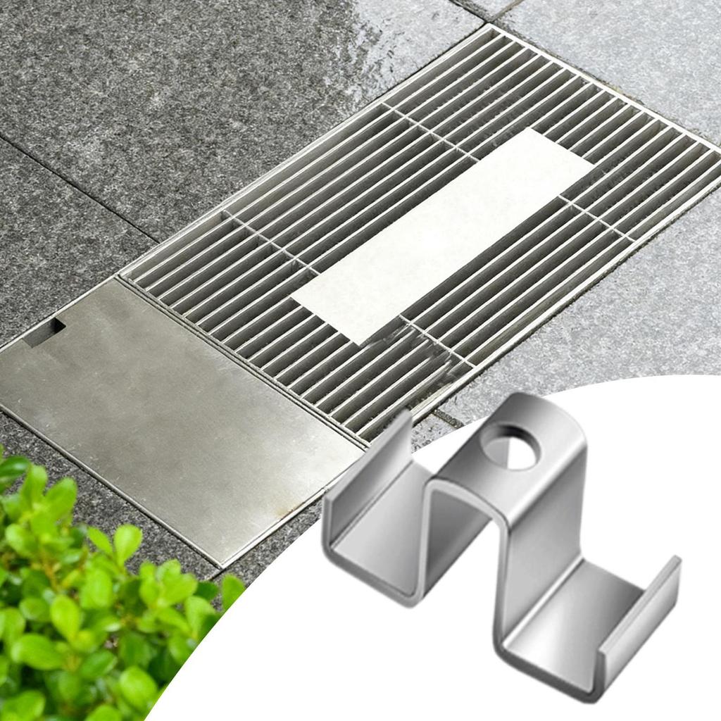 Saddle Clips 25-Piece Metal Grating Fastener For Drainage Systems Fixing Fastener Weather Proof Clamp For Workers Technicians