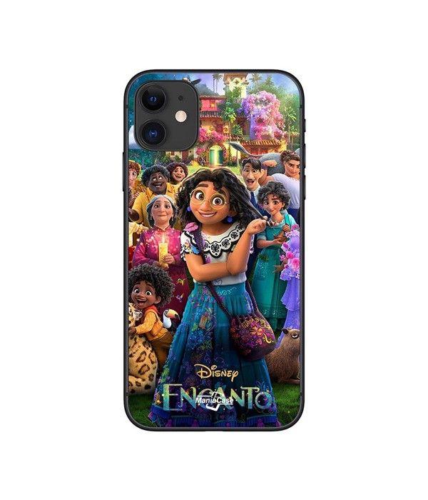 Handyhülle - Disney - Iphone 12 - Flexibel - Silikon - Encanto Familia Madrigal schwarz