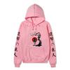 Attack On Titan Samurai Sakura Sun Design Unisex Fleece Hoodie Vertical Japanese Kanji Sleeve Anime Long Sleeve Pullover Sweatshirt