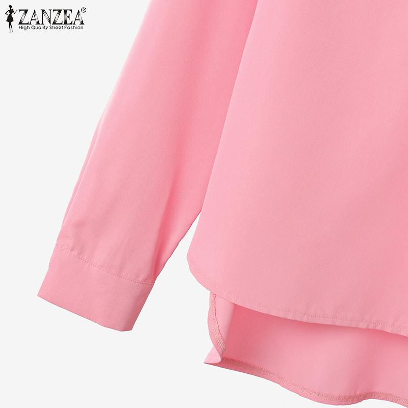 ZANZEA Women Long Sleeve Blouse and Pants Casual Two Piece Suit Sets