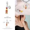100% Plata De Leyoriginal Foreign Wine Series Red Wine Whiskey Champagne Charms Fit Bracelet Diy Jewelry Making Women Gift