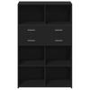 Highboard Black 80 x 42.5 x 124 cm Engineered Wood