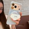 Cute polka dot plaid pants magnetic suction bracket for iPhone17promax Apple 16 mobile phone case 15 women