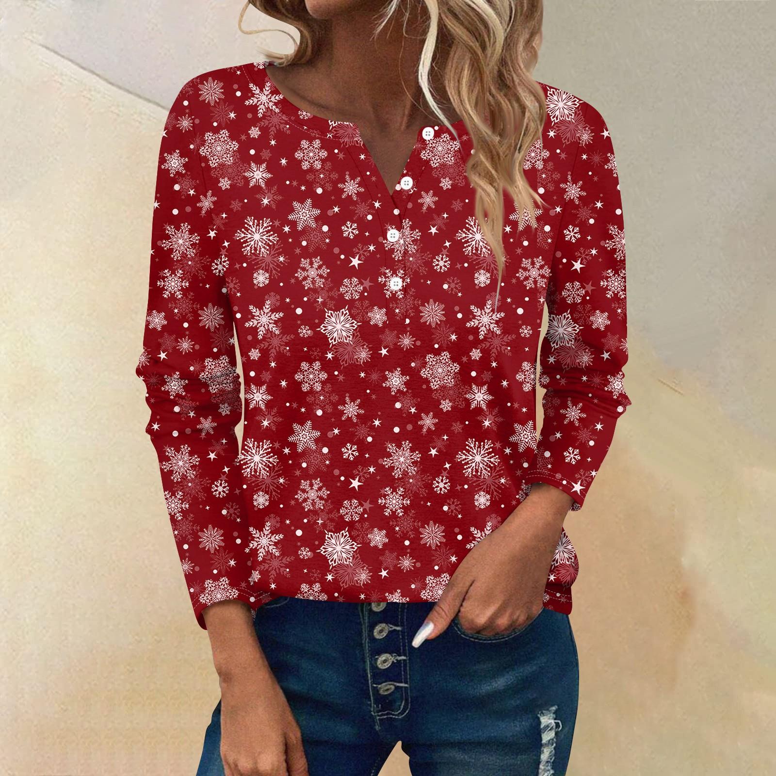 

Женские футболки с длинным рукавом и пуговицами, повседневные туники с V-образным вырезом, женские повседневные топы XL винный