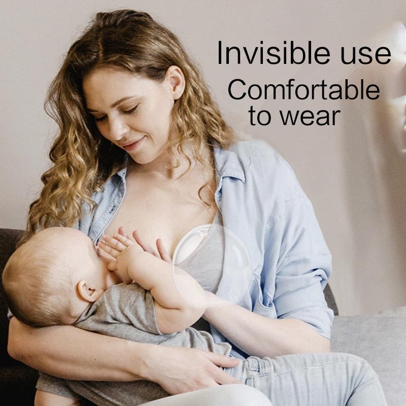 1Pcs Portable Breastmilk Collector, Soft Anti-Spill Breast Pads for Nursing Moms, Food Grade Silicone, Safe and Non-Polluting