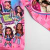 36374 Kids Girls KATSEYE Printed Long Sleeves Hooded Zipper Coat Jacket