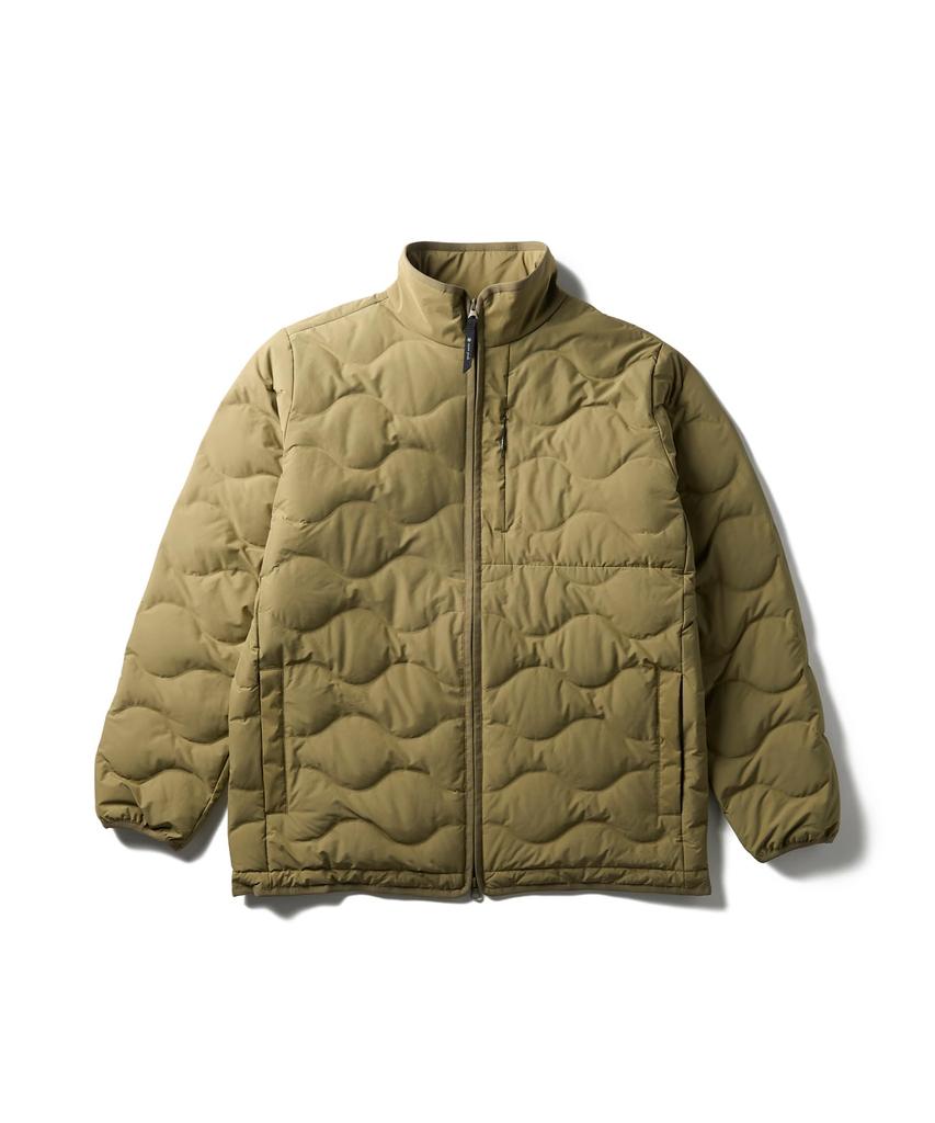Snow Peak Seamless Quilted Down Jacket and XL JK-25AU029, Outerwear, Down-Insulated, Men's Women's, Olive,