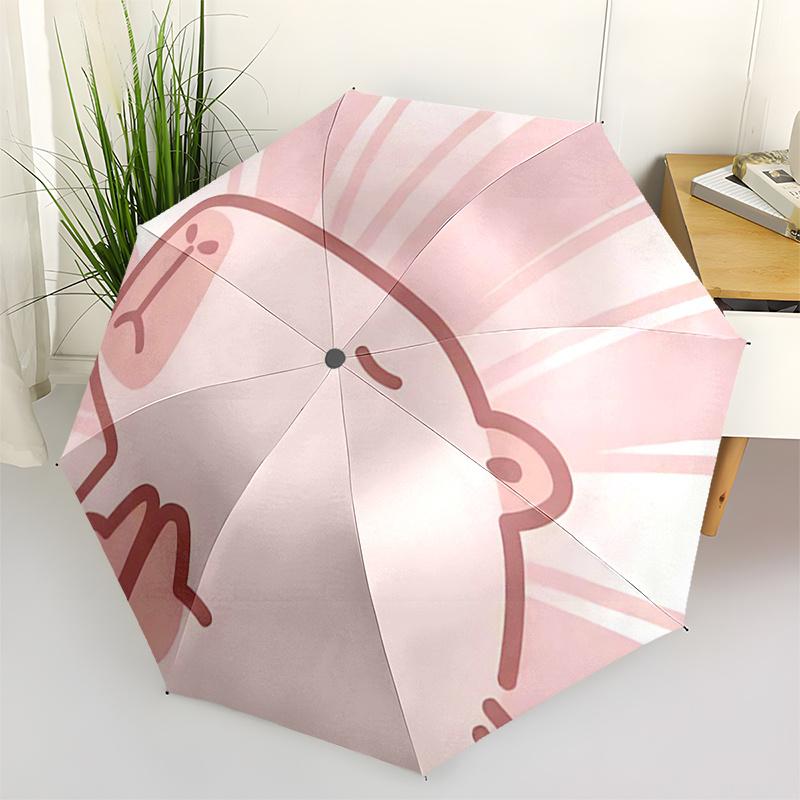 

Capybara Themed Travel Umbrella-8 Ribs Automatic Opening and Closing, Portable Folding Design, Compact and Stylish Umbrella Suitable for Out