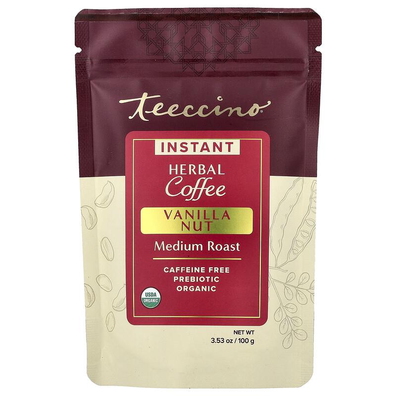 Instant Herbal Coffee, Vanilla Nut, Medium Roast, Caffeine Free, 3.53 Oz (100 G)
